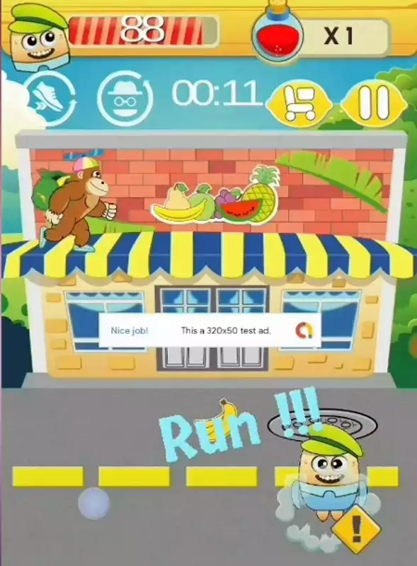 Play Kong Loopin | Drop Fruit